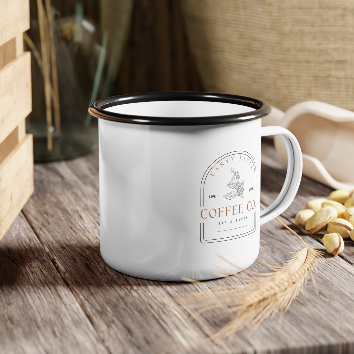 Sip & Savor - Enamel Camp Cup