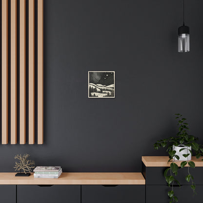 Starry Night Woodsy Night - Canvas Gallery Wrap